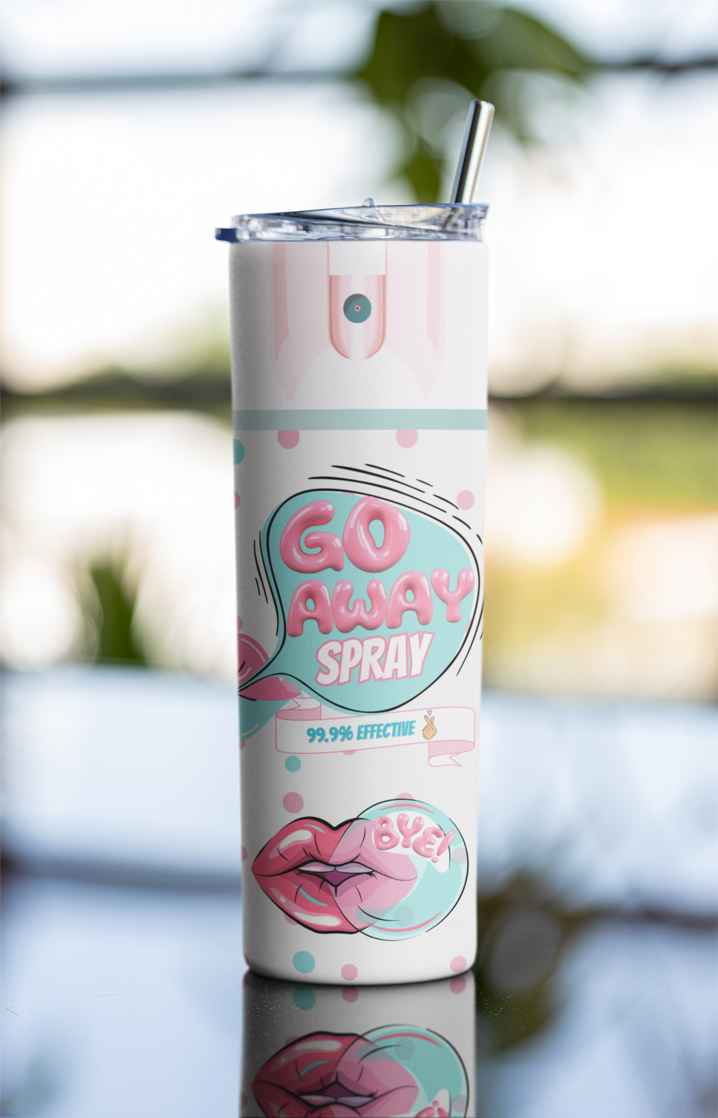 GO AWAY SPRAY TUMBLER