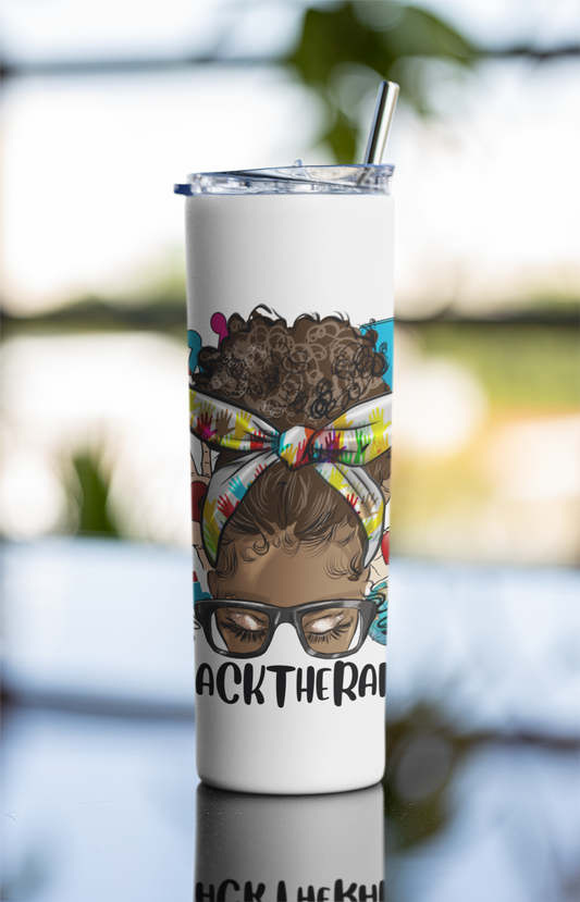 BLACK THERAPIST TUMBLER